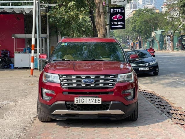 #Ford_Explorer màu đỏ nội thất kem, sản xuất 2017, nhập Mỹ nguyên chiếc, đi 40.000km, hỗ trợ trả góp 70%0