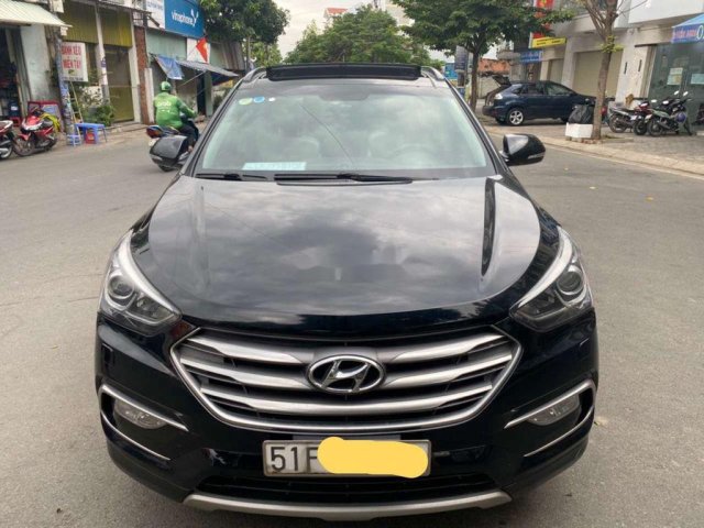 Bán ô tô Hyundai Santa Fe đời 2016, màu đen0