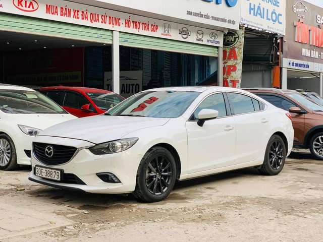 Bán Mazda 6 2.0 sx 2016 trắng, biển Hà Nội0