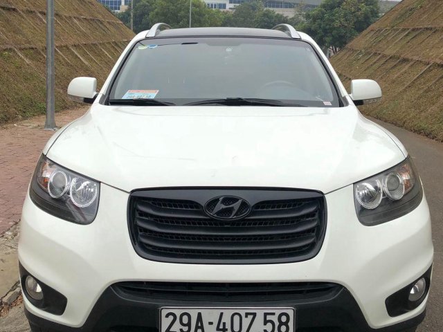 Bán xe Hyundai Santa Fe đời 2010, màu trắng, nhập khẩu 