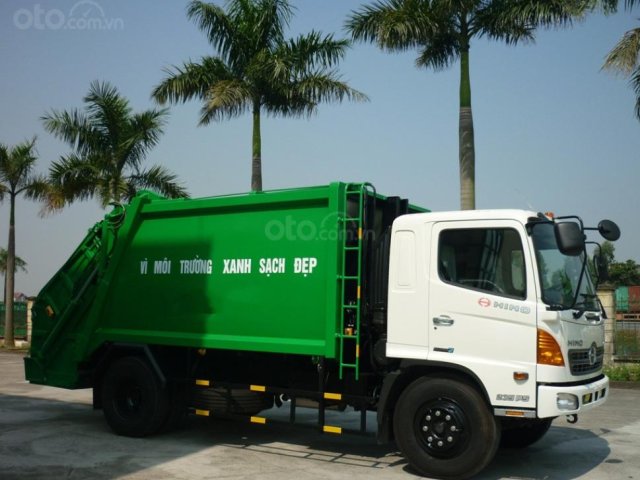 Bán xe cuốn ép rác Hino FG 14 khối hàng sẵn giao ngay