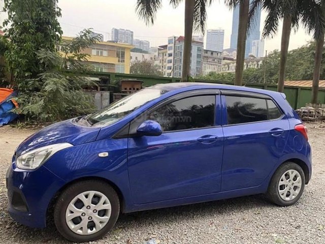 Cần bán lại xe Hyundai Grand i10 đời 2014, màu xanh lam