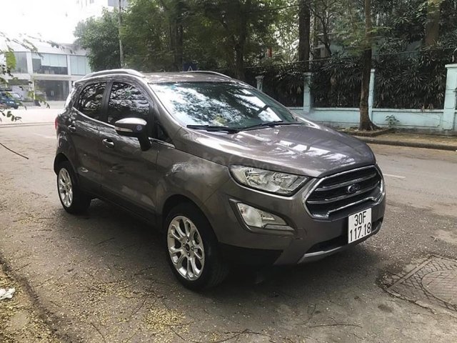 Bán ô tô Ford EcoSport 1.5 AT Titanium đời 2018, màu xám, giá 559tr0