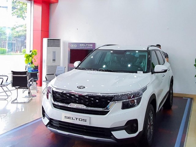 Kia Seltos 2021 Luxury màu trắng - Hỗ trợ trả góp - Ưu đãi giảm giá tiền mặt - Xe đủ màu giao ngay