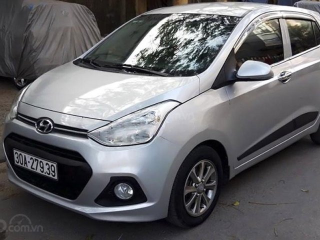 Cần bán lại xe Hyundai Grand i10 2014, màu bạc, nhập khẩu 