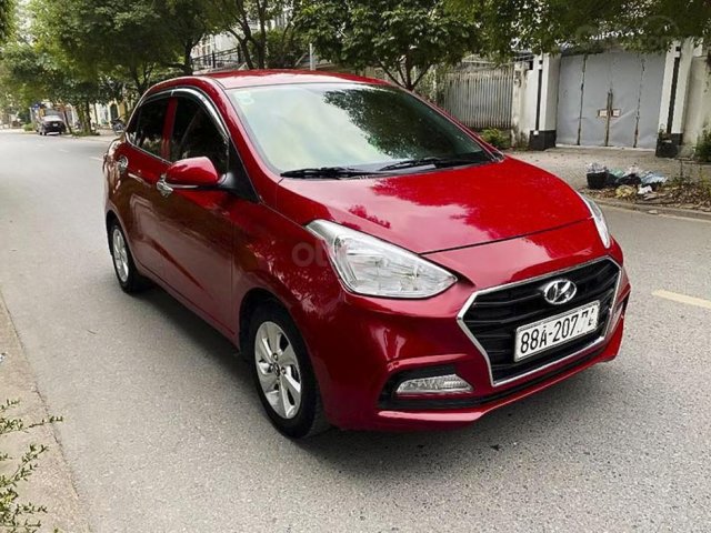 Bán Hyundai Grand i10 1.2 AT sản xuất 2018, màu đỏ0