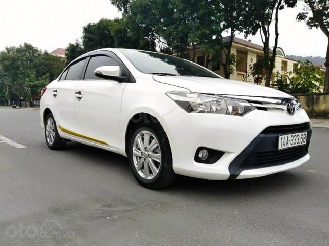 Bán Toyota Vios 1.5E CVT đời 2016, màu trắng chính chủ, 413tr0