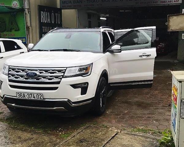 Cần bán xe Ford Explorer năm sản xuất 2018, màu trắng, nhập khẩu xe gia đình