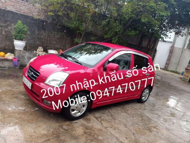 Cần bán Kia Morning năm sản xuất 2007, màu đỏ, xe nhập0