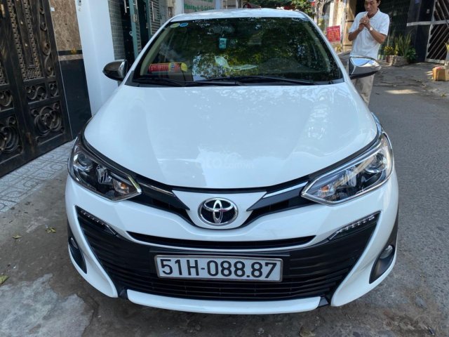 Mới về Toyota Vios sản xuất 2019 1.5G trắng ngọc trinh. Biển thành phố số đẹp0