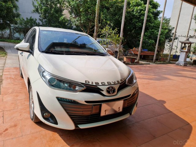 Bán xe Toyota Vios bản G full sản xuất năm 2018, màu trắng, đẹp như mới0