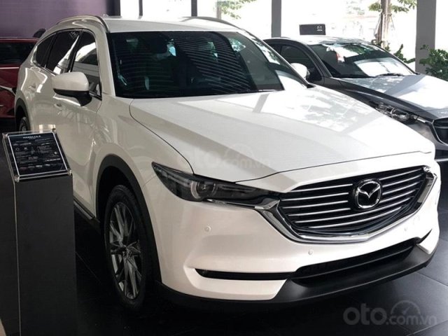 Mazda Cx-8 Deluxe Vin 2020 trắng có sẵn, ưu đãi lớn