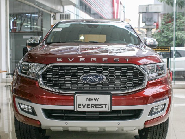 Bán Ford Everest đời 2021, màu đỏ số tự động, hỗ trợ ưu đãi tối đa