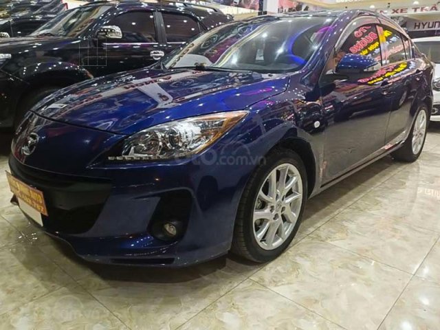 Xe Mazda 3 đời 2013, màu xanh lam, xe gia đình0