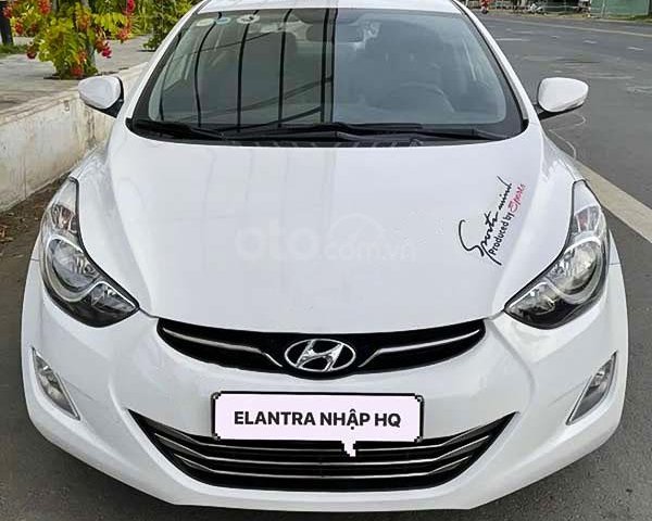 Bán Hyundai Elantra 1.8 AT - sản xuất năm 2013, màu trắng, nhập khẩu nguyên chiếc còn mới, giá chỉ 439 triệu0