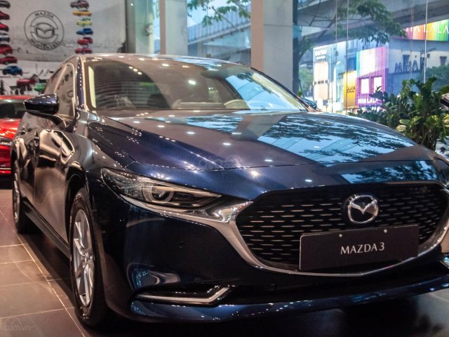 [Mazda Nguyễn Trãi] bán ô tô Mazda 3 1.5L Pre, màu xanh lam, giá tốt, hotline Ms. Hoài