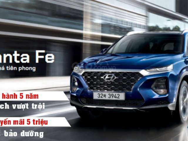 Santa Fe 2021- hỗ trợ vay 80% chỉ 340tr nhận xe - sẵn xe giao ngay - bảo hành xe 5 năm0