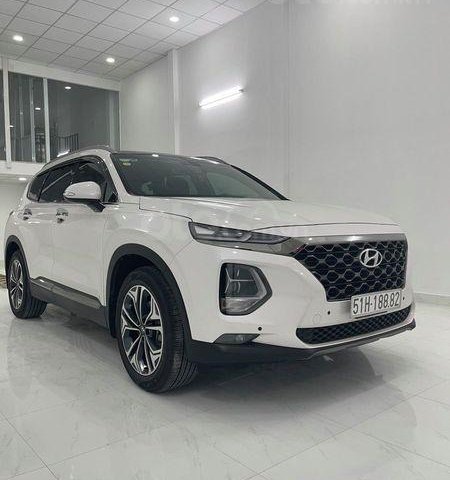 Bán Hyundai Santa Fe sản xuất 2019, màu trắng