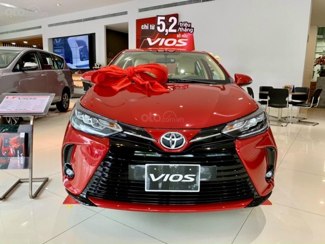 Toyota Vios 2021 448tr - giảm 50% trước bạ 30tr - tặng bảo hiểm, góp 85%, full quà giao ngay