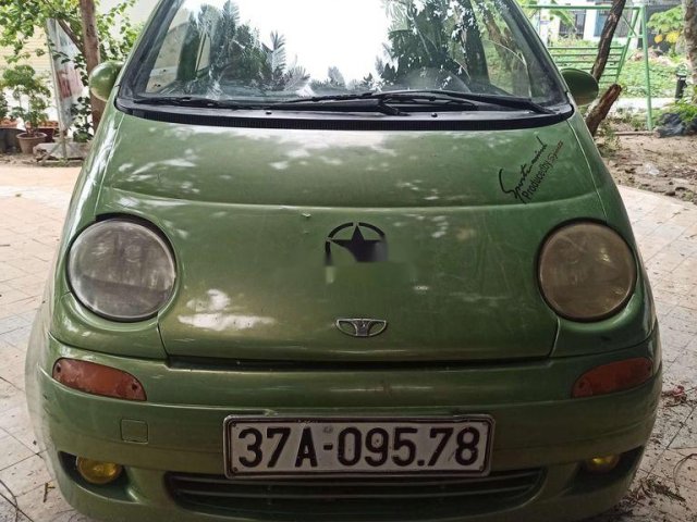 Cần bán lại xe Daewoo Matiz đời 2000, màu xanh0