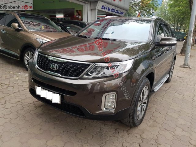 Sàn Ô Tô Hà Nội bán Kia Sorento 2.4AT màu nâu sản xuất năm 2016, xe tư nhân chính chủ đi rất ít0