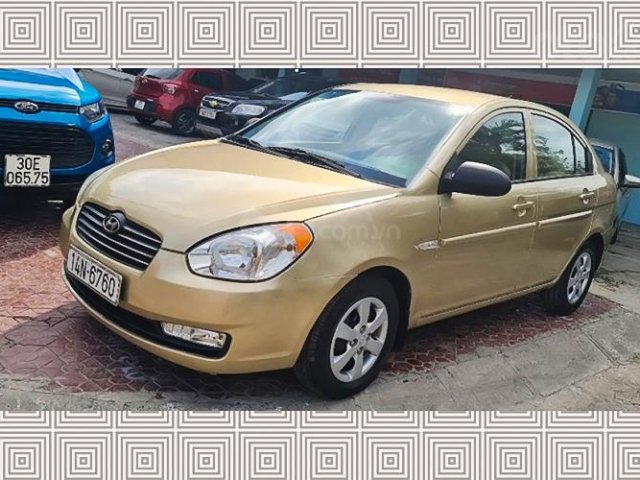 Bán Hyundai Verna năm 2008, màu vàng, nhập khẩu nguyên chiếc còn mới0