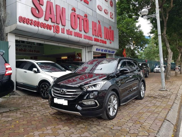 Sàn Ô Tô Hà Nội bán Hyundai Santafe bản 2.4AT máy xăng đặc biệt, màu đen, sản xuất năm 2017 hai cầu