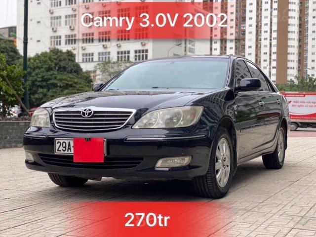 Bán xe Toyota Camry năm sản xuất 2002, màu đen, giá chỉ 270 triệu0