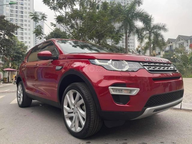 Bán LandRover Discovery Sport HSE Luxury  năm 2018 đỏ mận0