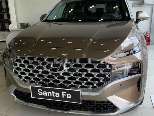 Bán xe Hyundai Santa Fe đời 2021, màu nâu0