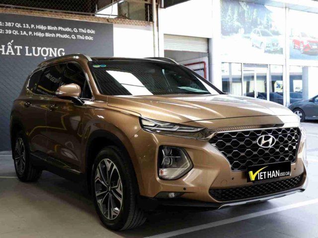 Bán Hyundai Santa Fe 2.4AT 2019 cao cấp, hỗ trợ 100% trước bạ