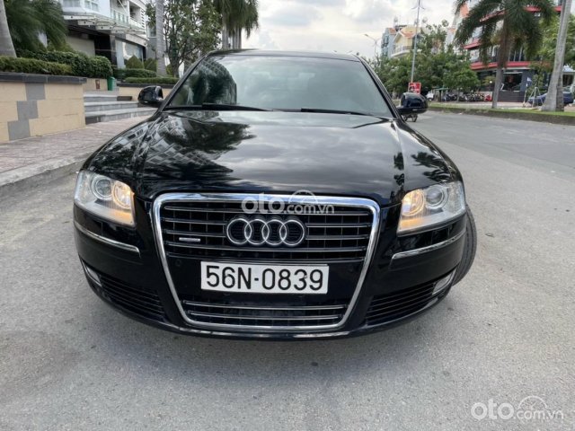 Xe Audi A8L 4.2 Quattro 2009 đen, số tự động, 5 chỗ, máy xăng0