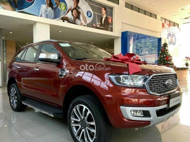 Bán Ford Everest Titanium Bi-Turbo 4WD 2021, màu đỏ0