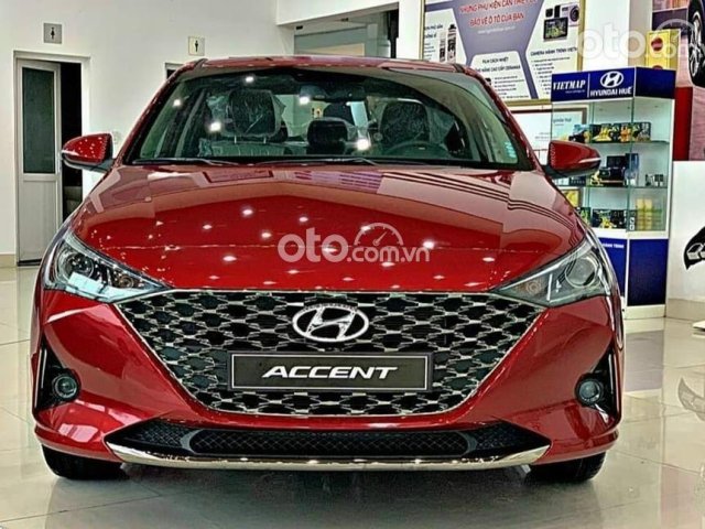 Bán Hyundai Accent 1.4MT full năm 2021, màu đỏ, giá 475tr