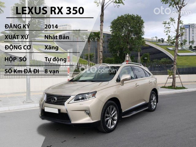 Bán xe Lexus RX 350 sản xuất năm 2014, màu vàng cát, nhập khẩu Nhật Bản0