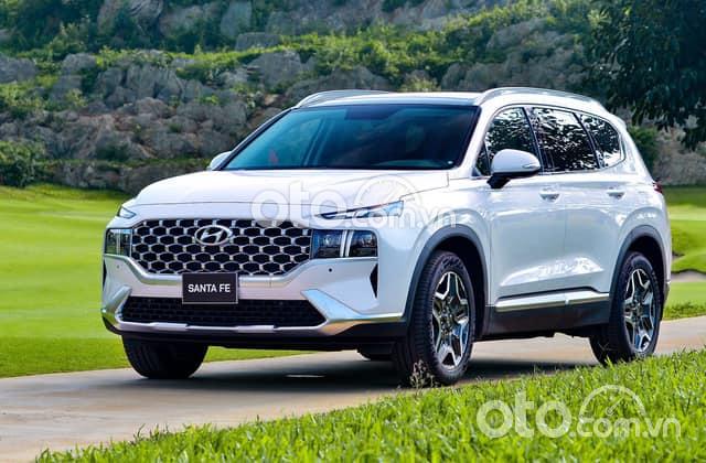 Cần bán xe Hyundai Santa Fe đời 2021, màu trắng - Bảo hành từ 3 năm0