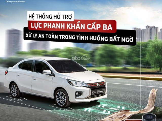 Cần bán Mitsubishi Attrage MT năm sản xuất 2021, màu trắng0