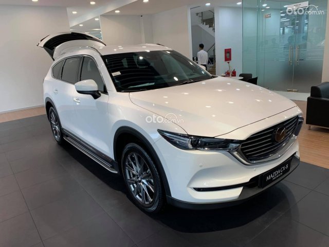 Cần bán Mazda CX-8 Deluxe đời 2021, màu trắng giá cạnh tranh0