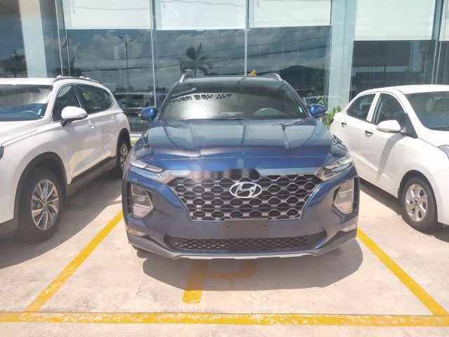 Bán Hyundai Santa Fe năm 2021, màu xanh lam0