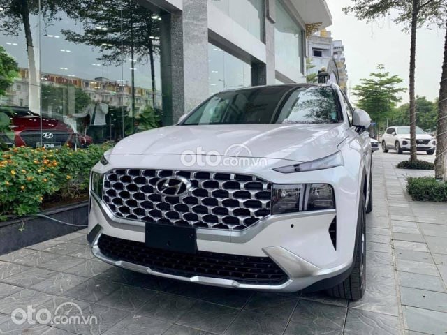 Bán ô tô Hyundai Santa Fe đời 2021, màu trắng0