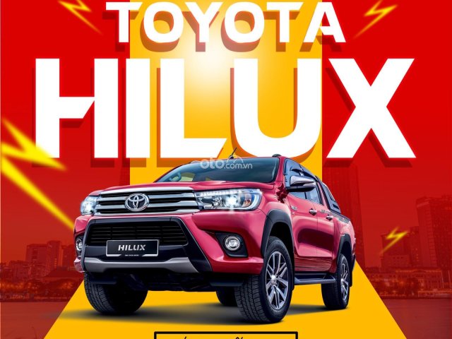 Bán ô tô Toyota Hilux 2.4L 4x2 MT năm 2021, màu đỏ, giá 628tr0