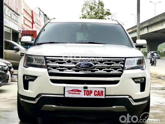 Bán Ford Explorer Limited 2.3L EcoBoost sản xuất 2018, màu trắng, nhập khẩu còn mới0