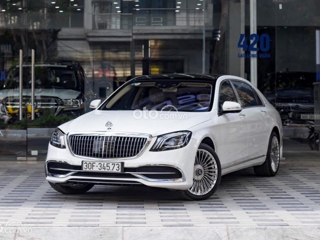 Mercedes S450 Maybach màu trắng nội thất kem, sản xuất 2017, đăng ký 2018