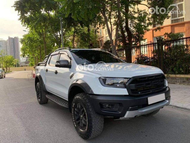 Chính chủ bán Ford Ranger Raptor 2.0L 4x4 màu trắng, sx 2018 mua mới từ đầu, biển kiểm soát HN0