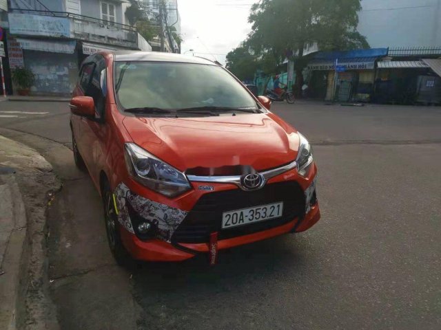 Bán Toyota Wigo đời 2019, nhập khẩu, màu đỏ cam0