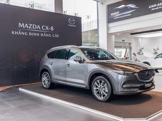 Mazda CX8 2021, ưu đãi vàng lên đến 100tr, hỗ trợ bank 80%, tặng phụ kiện chính hãng, sẵn xe giao ngay0