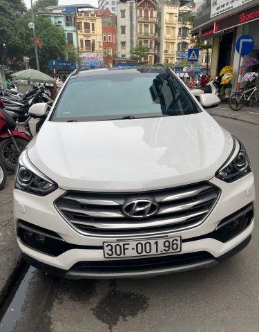 Bán Hyundai Santa Fe đời 2017, màu trắng, nhập khẩu còn mới