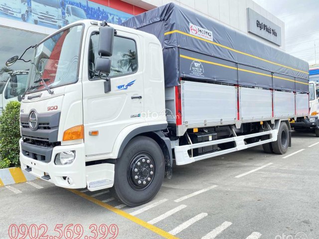 Xe tải Hino 8 tấn, thùng mui bạt 8m6 - tải 8.500 kg