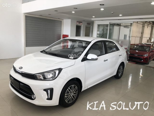 Cần bán Kia Soluto MT Deluxe sản xuất 2021, màu trắng, giá 399tr0