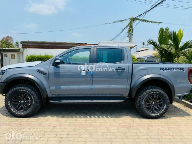 Bán Ford Ranger Raptor 2.0 Bi-Turbo đời 2021, màu xám0